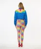 Unique Vintage Rainbow Plaid High Waist Rizzo Cigarette Pants sold by Unique Vintage