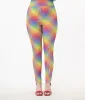 Unique Vintage Rainbow Plaid High Waist Rizzo Cigarette Pants sold by Unique Vintage