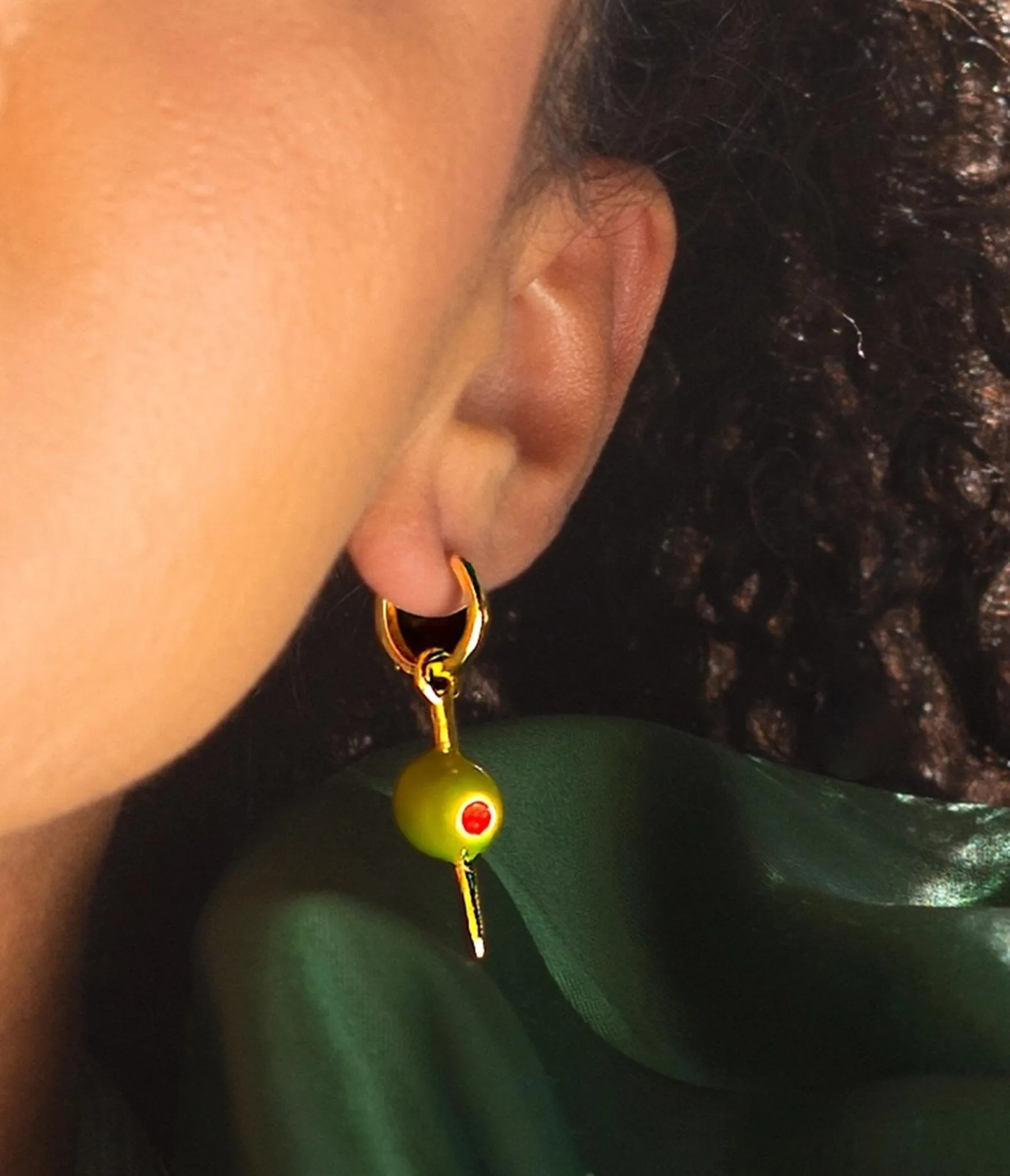 Make It Dirty Hoop Earrings sold by Unique Vintage product image thumbnail 2