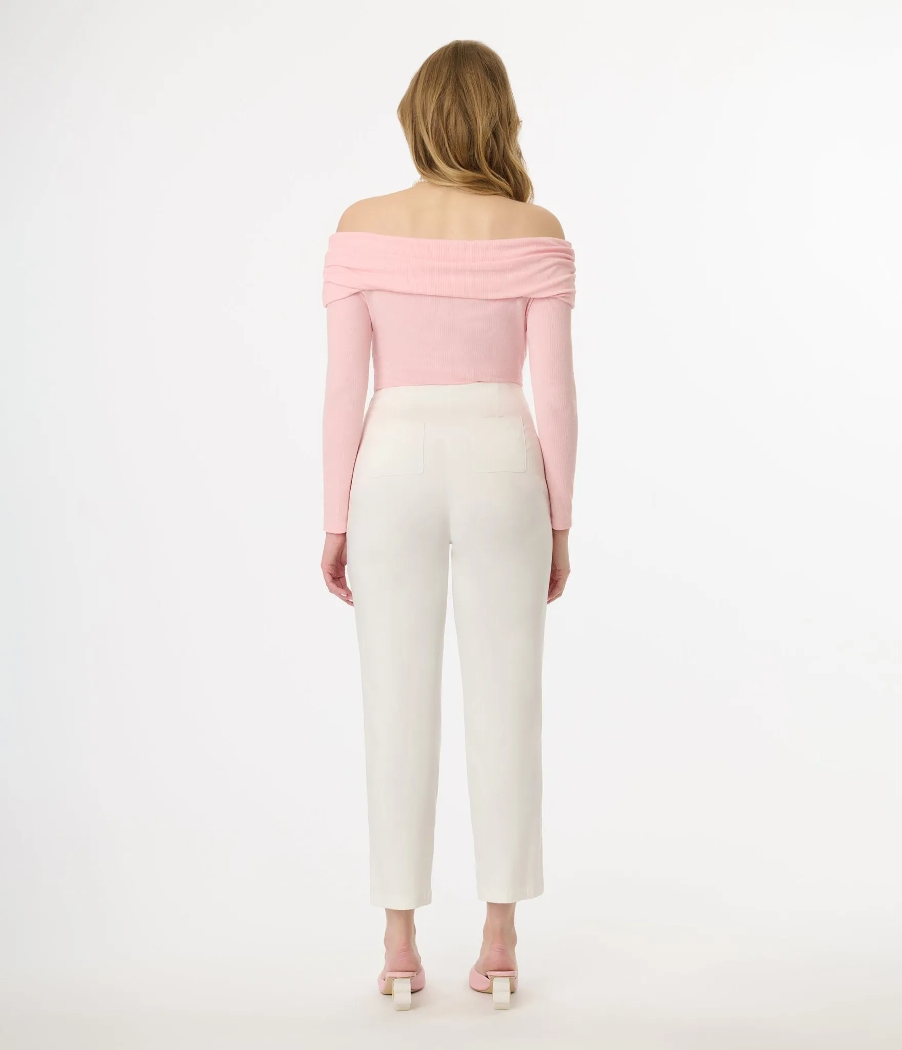 Unique Vintage 1960s White Cigarette Pants sold by Unique Vintage product image thumbnail 3
