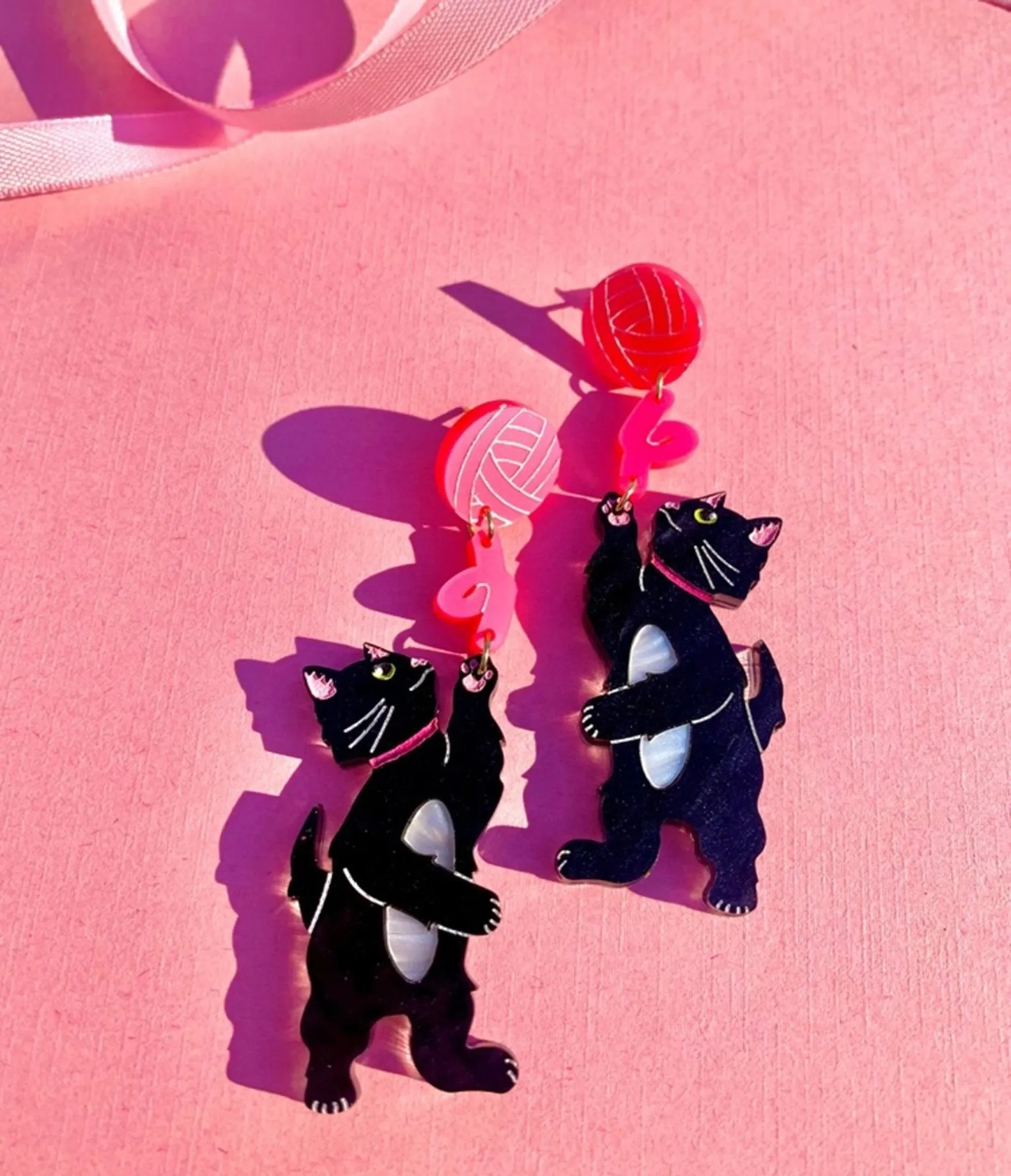 You’ve Got To Be Kitten Me Earrings sold by Unique Vintage product image thumbnail 2