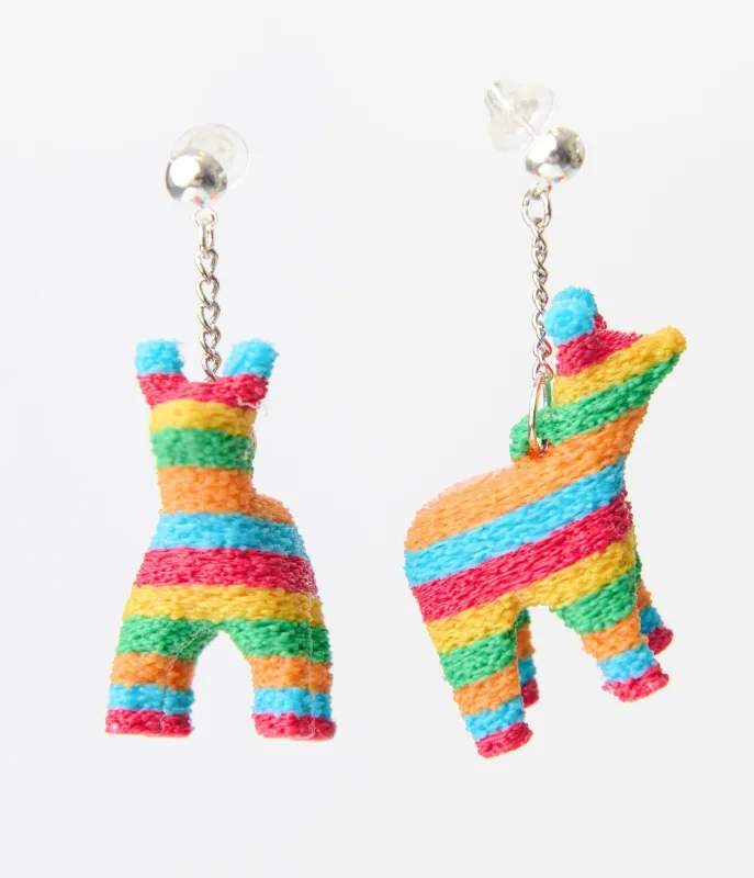 Burro Piñata Earrings made by Unique Vintage