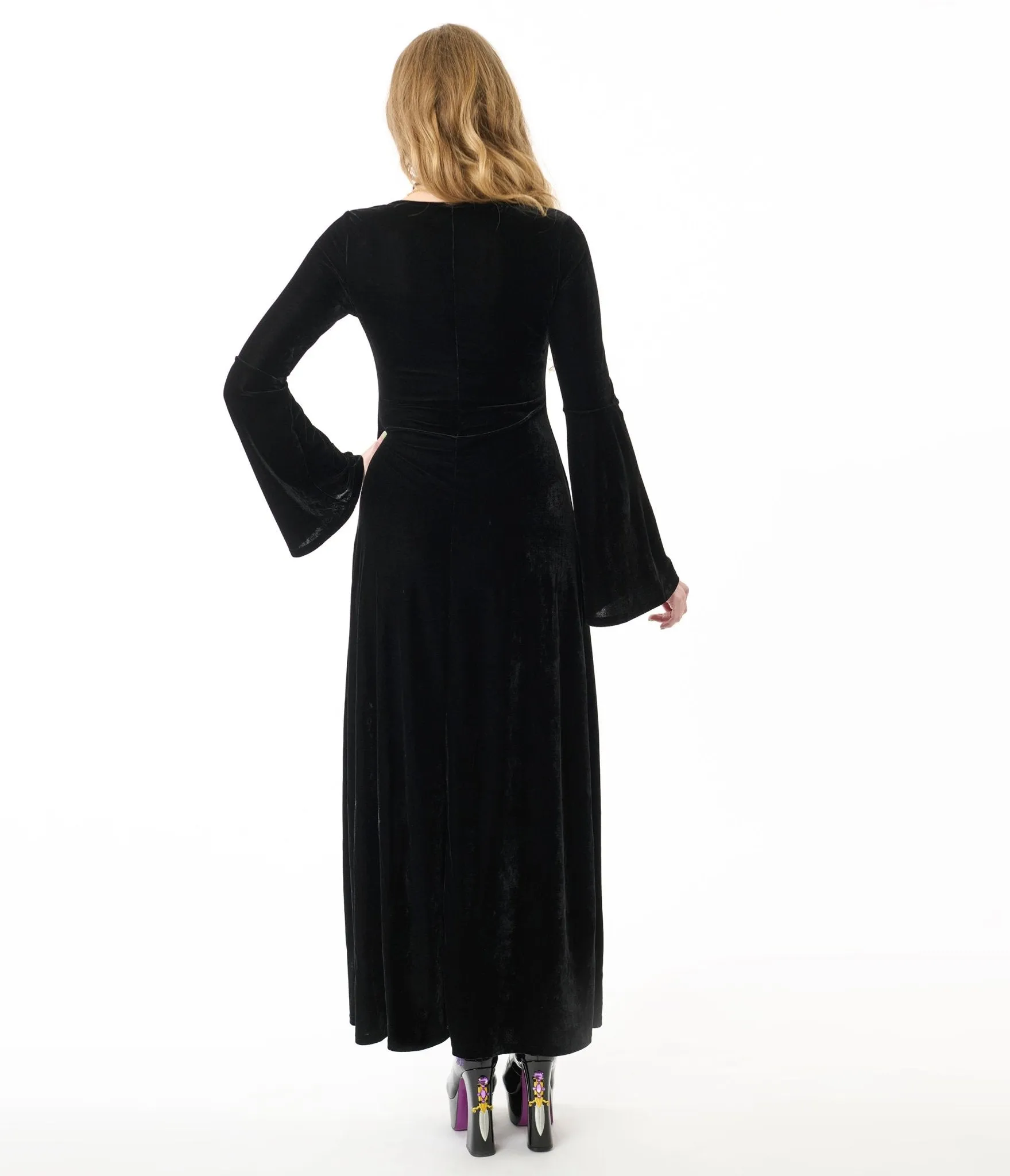 Killstar Black Velvet Morvessa Maxi Dress sold by Unique Vintage product image thumbnail 3