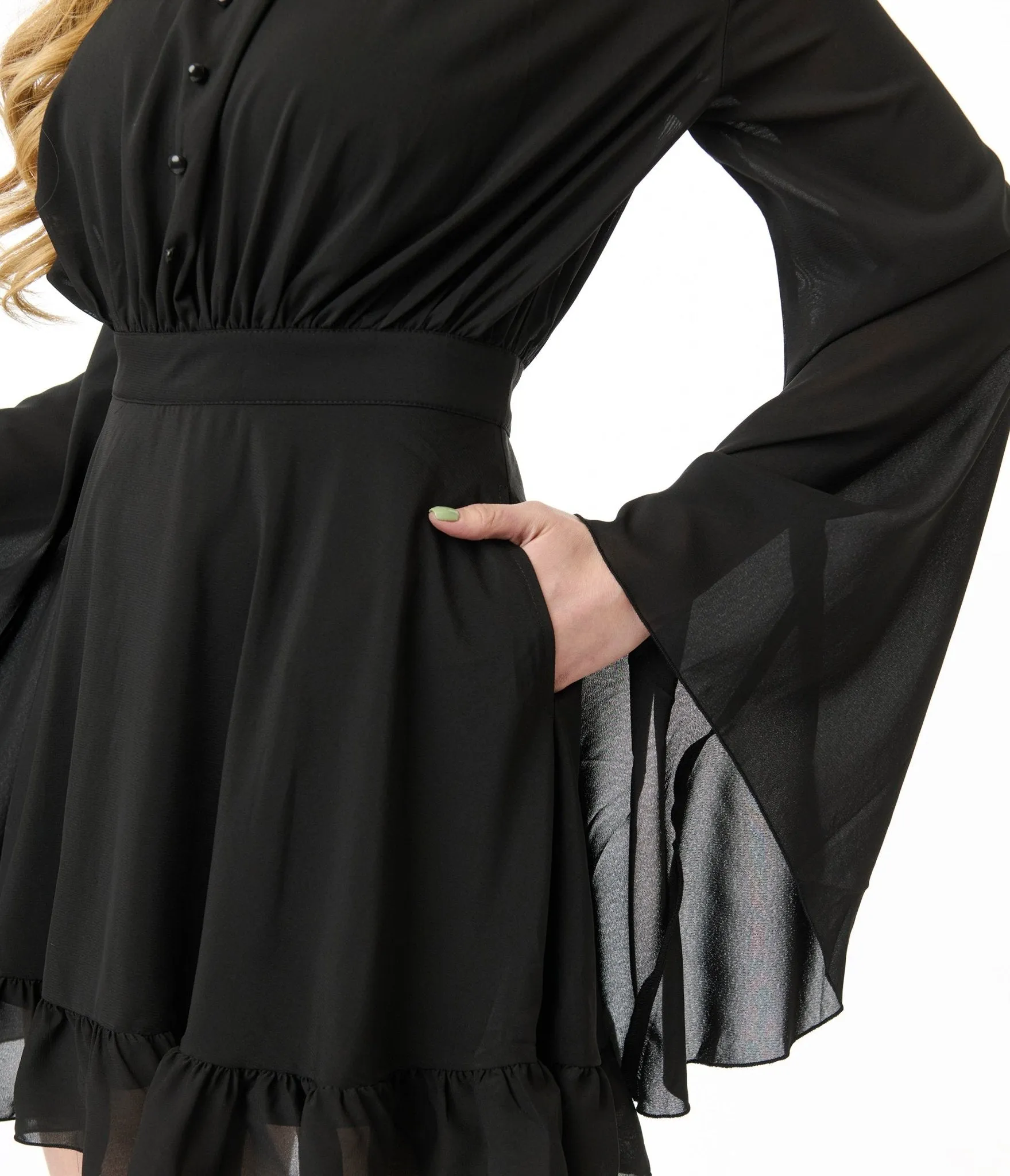 Killstar Black Darknova Mini Dress sold by Unique Vintage product image thumbnail 3