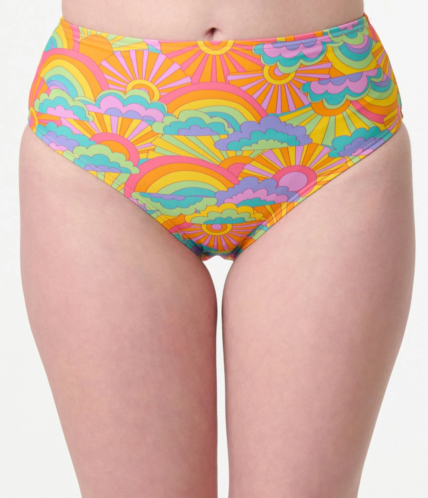 Unique Vintage Happy Groovy Rainbow Daphne Swim Bottom sold by Unique Vintage product image thumbnail 3