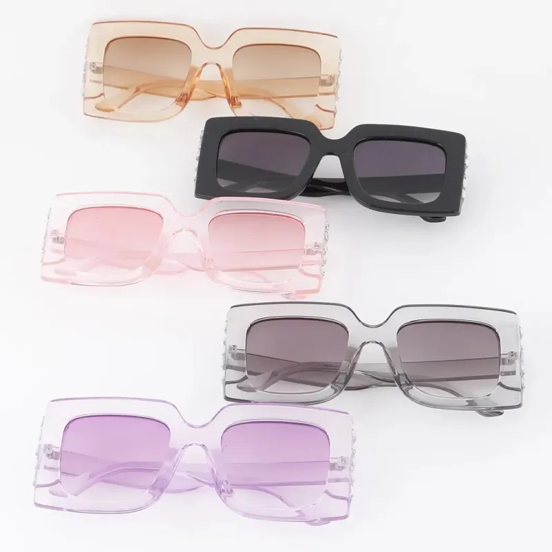 Bright Crystal Box Sunglasses sold by Unique Vintage