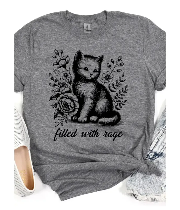 Filled With Rage Unisex Graphic Tee sold by Unique Vintage