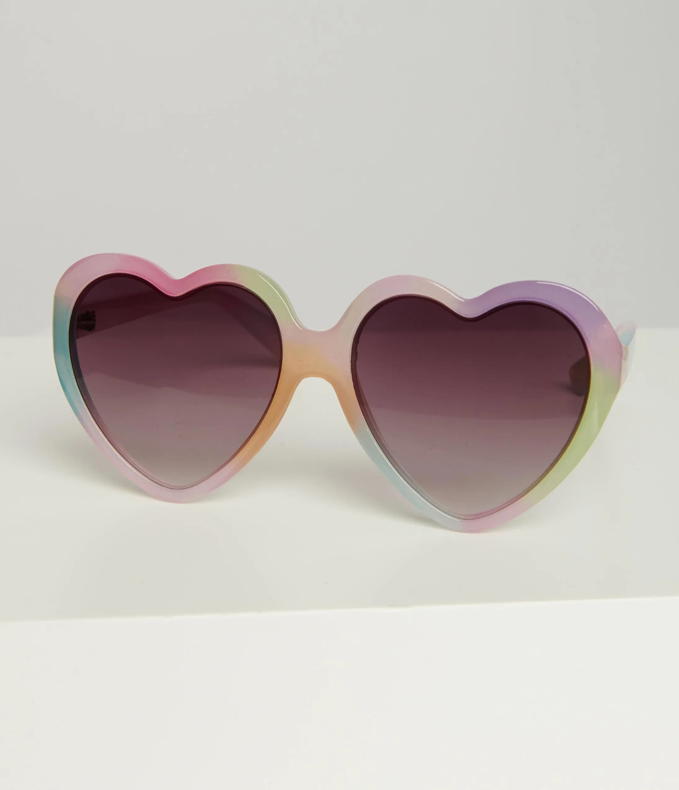 Pastel Rainbow Ombre Candy Heart Sunglasses sold by Unique Vintage product image thumbnail 4