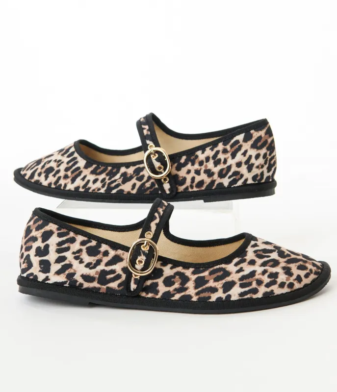 Leopard Print Flats sold by Unique Vintage