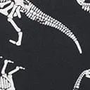 Retrolicious Black Glow in the Dark Fossils Bow Top sold by Unique Vintage product image thumbnail 4