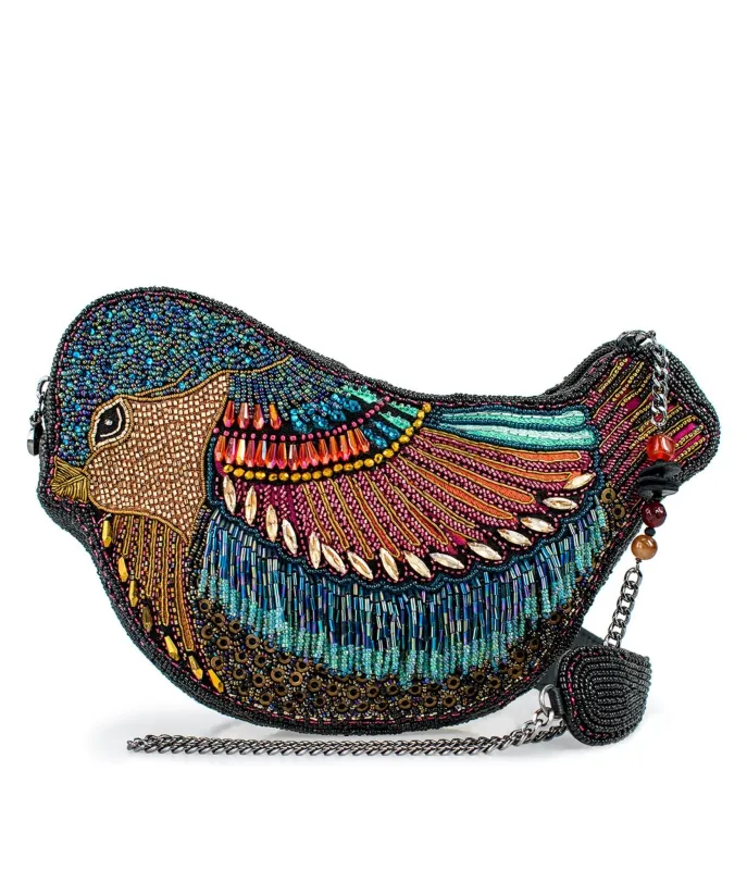 Mary Frances Lustrous Wings Crossbody Handbag sold by Unique Vintage