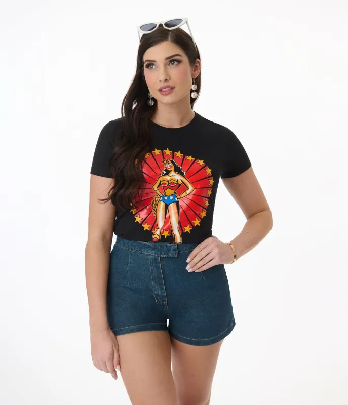 Pinky Star Ultimate Woman Tattoo Pin Up Graphic Tee sold by Unique Vintage