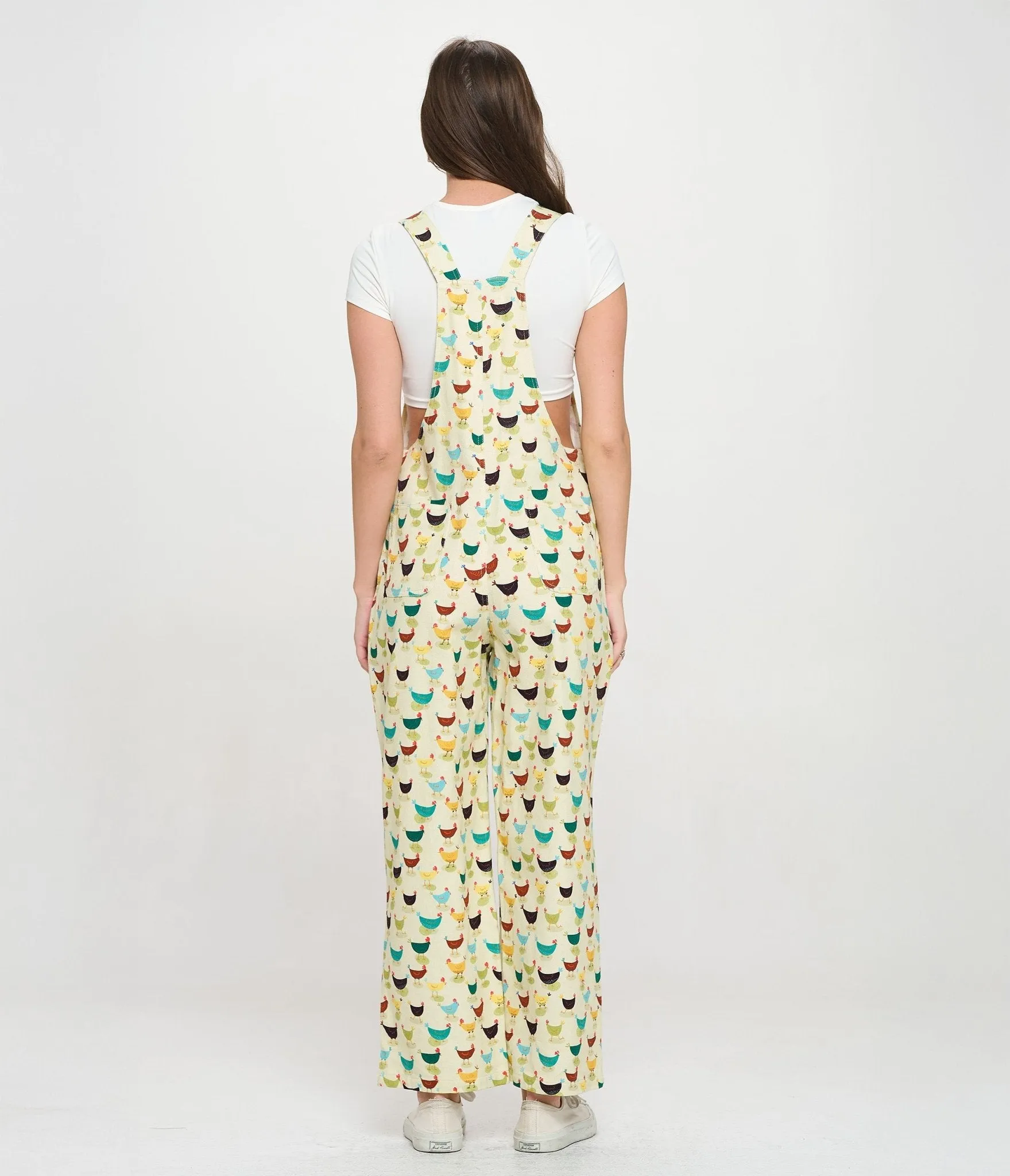 Multicolor Rooster Print Cotton Overalls sold by Unique Vintage product image thumbnail 3