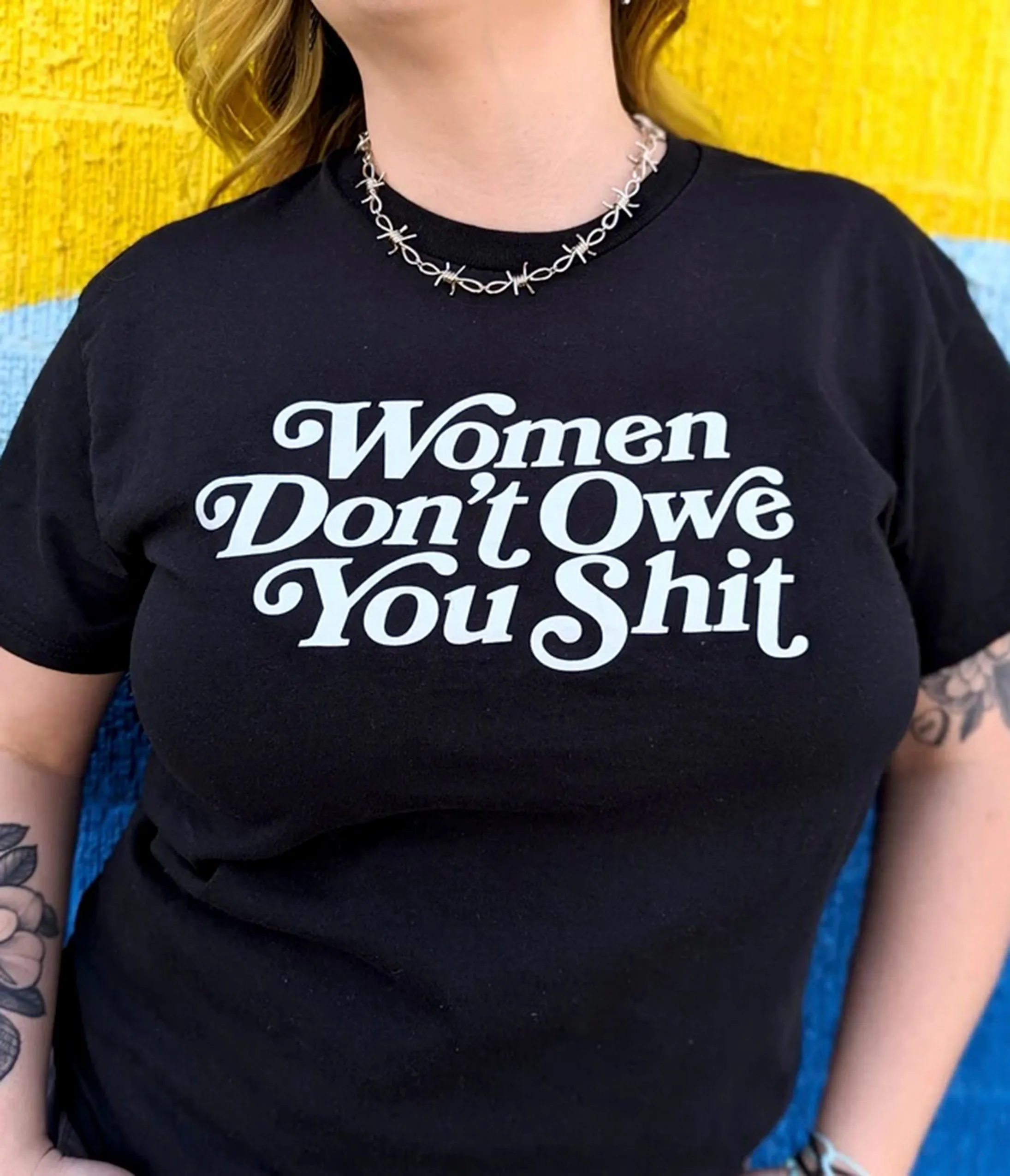 Don't Owe You Shit Unisex Graphic Tee sold by Unique Vintage