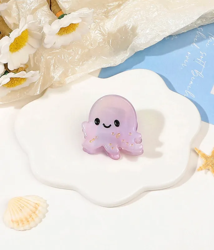 Small Octopus Hair Claw sold by Unique Vintage