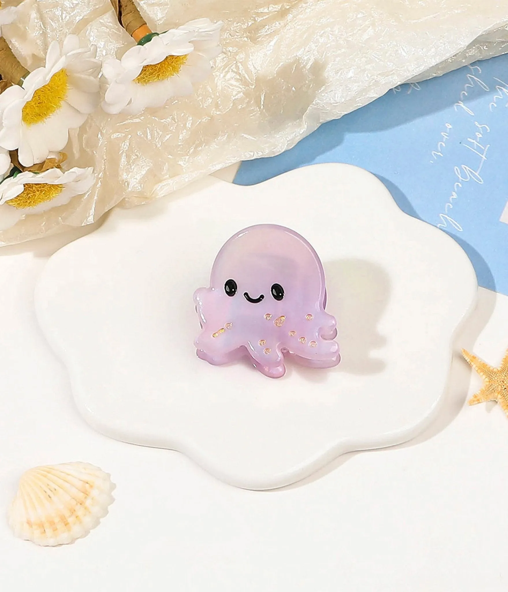 Small Octopus Hair Claw sold by Unique Vintage