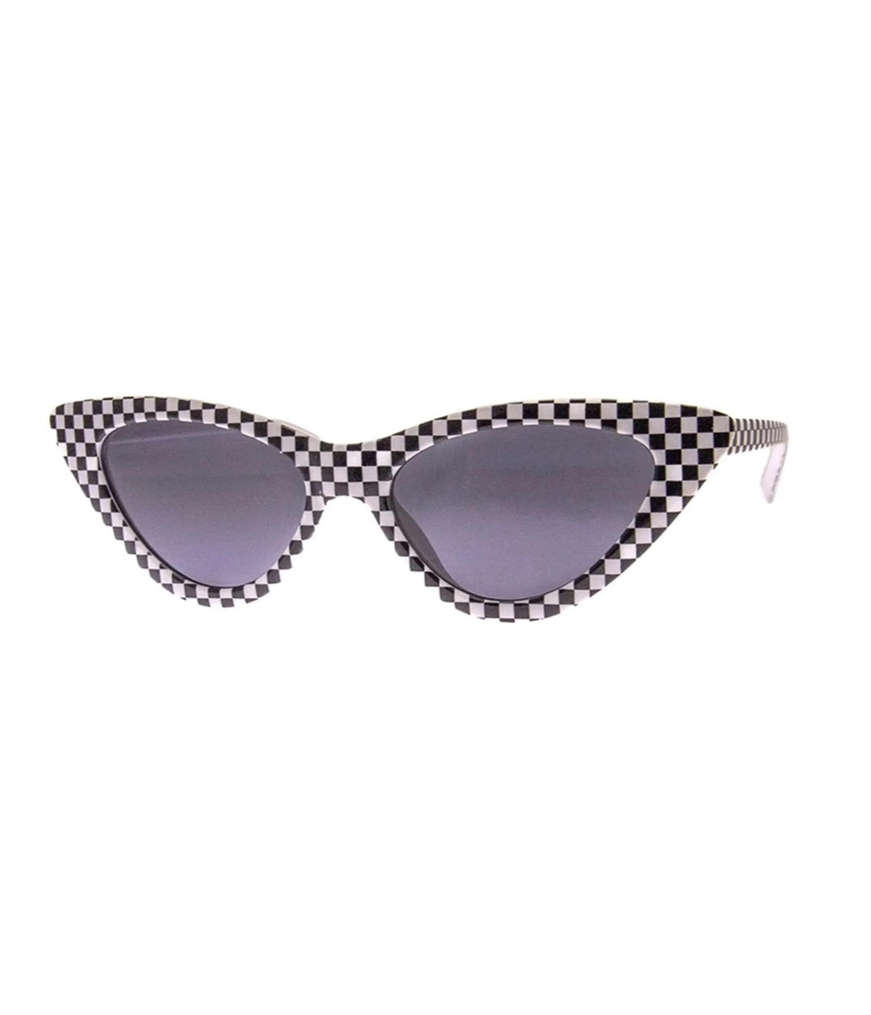 Black & White Checkered Cat Eye Sunglasses sold by Unique Vintage
