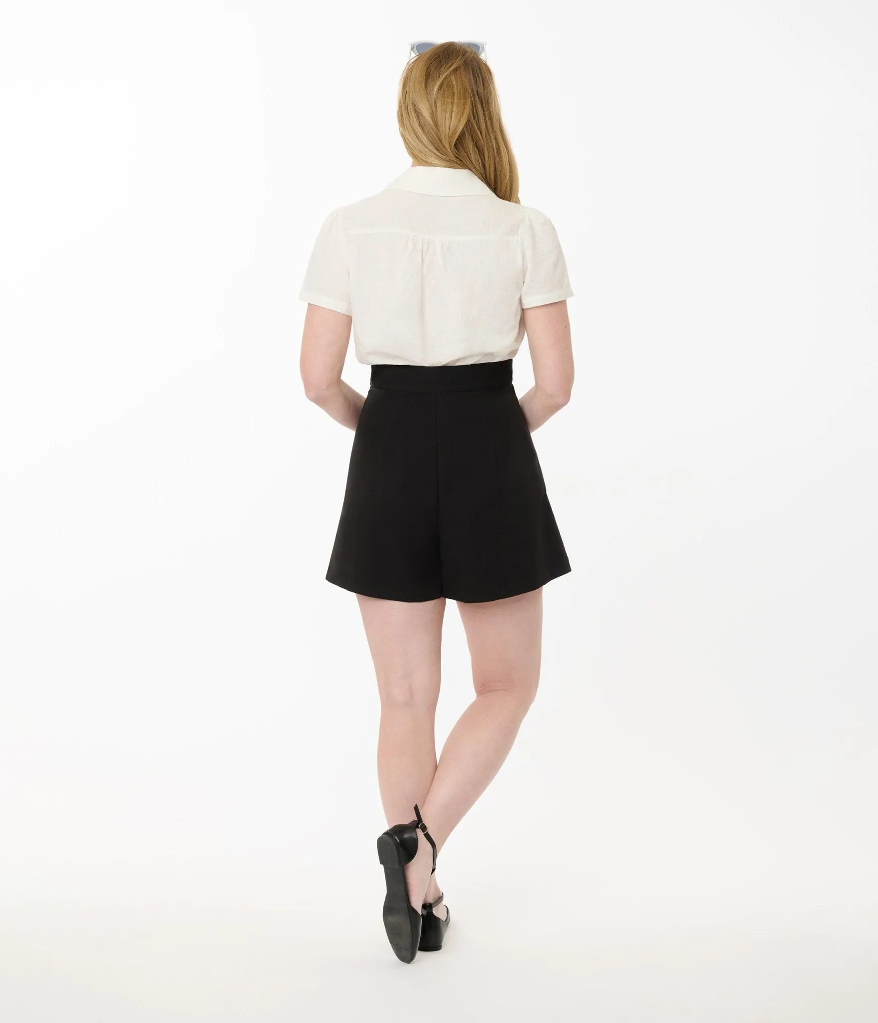 Unique Vintage Black Joyce Shorts sold by Unique Vintage product image thumbnail 3