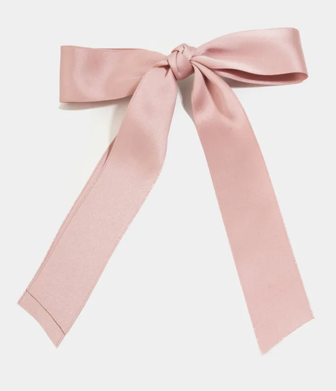 Light Pink Ribbon Bow Hair Clip sold by Unique Vintage