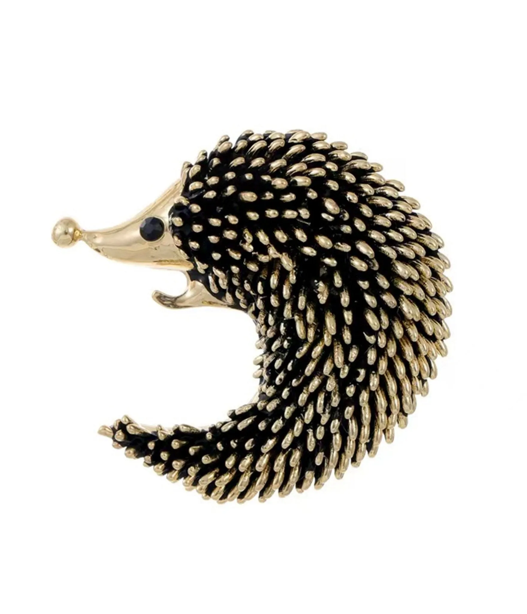 Hedgehog Brass Brooch sold by Unique Vintage