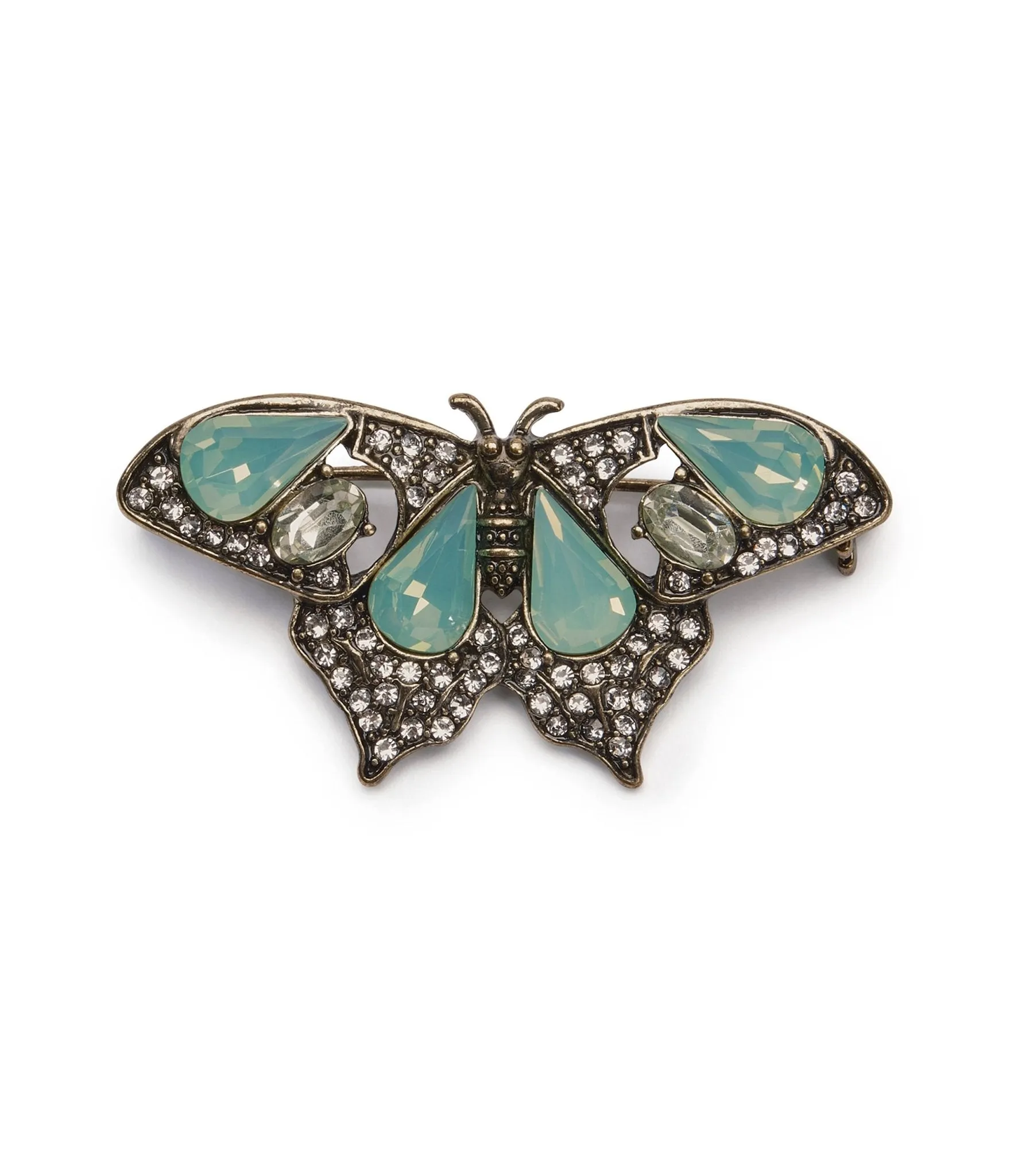 Light Green Opal Butterfly Brooch sold by Unique Vintage product image thumbnail 3