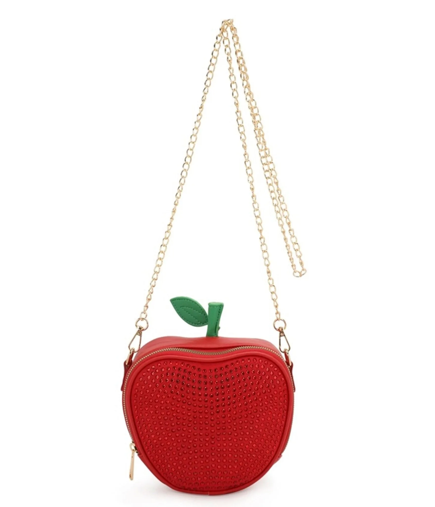Red Apple Rhinestone Crossbody Bag sold by Unique Vintage product image thumbnail 2