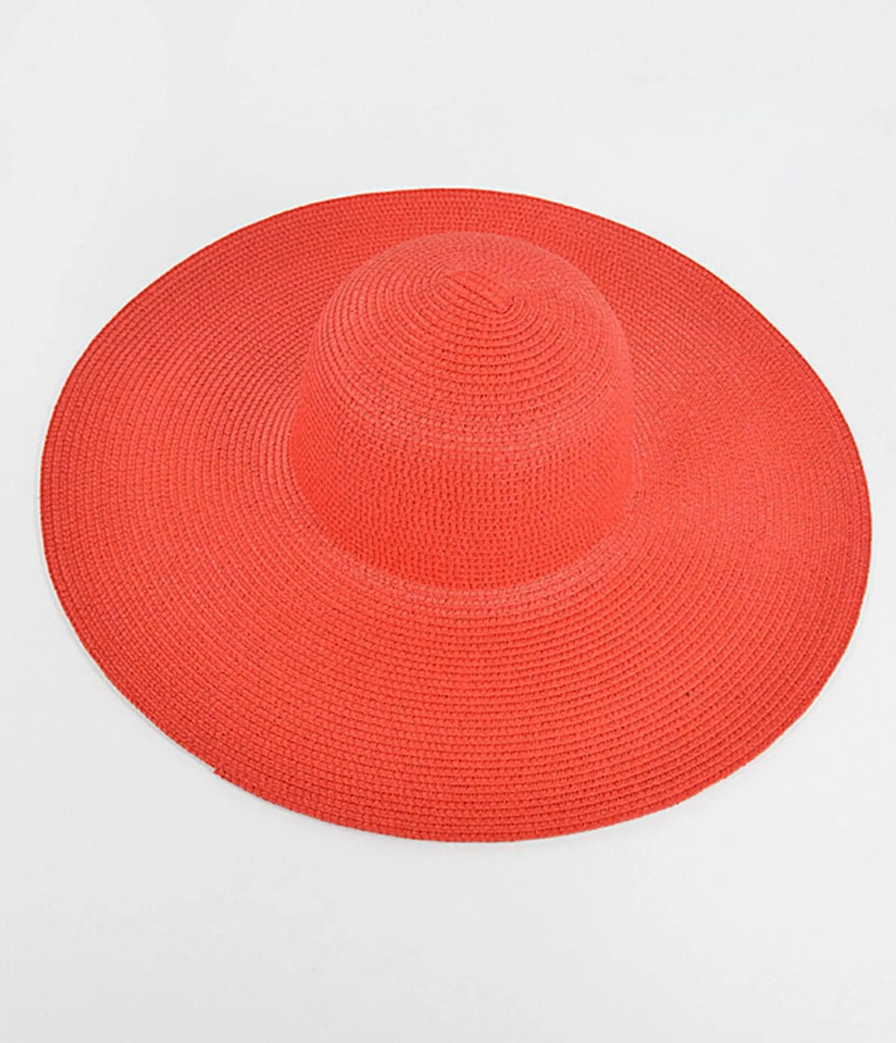 Red Wide Brim Beach Hat sold by Unique Vintage product image thumbnail 3
