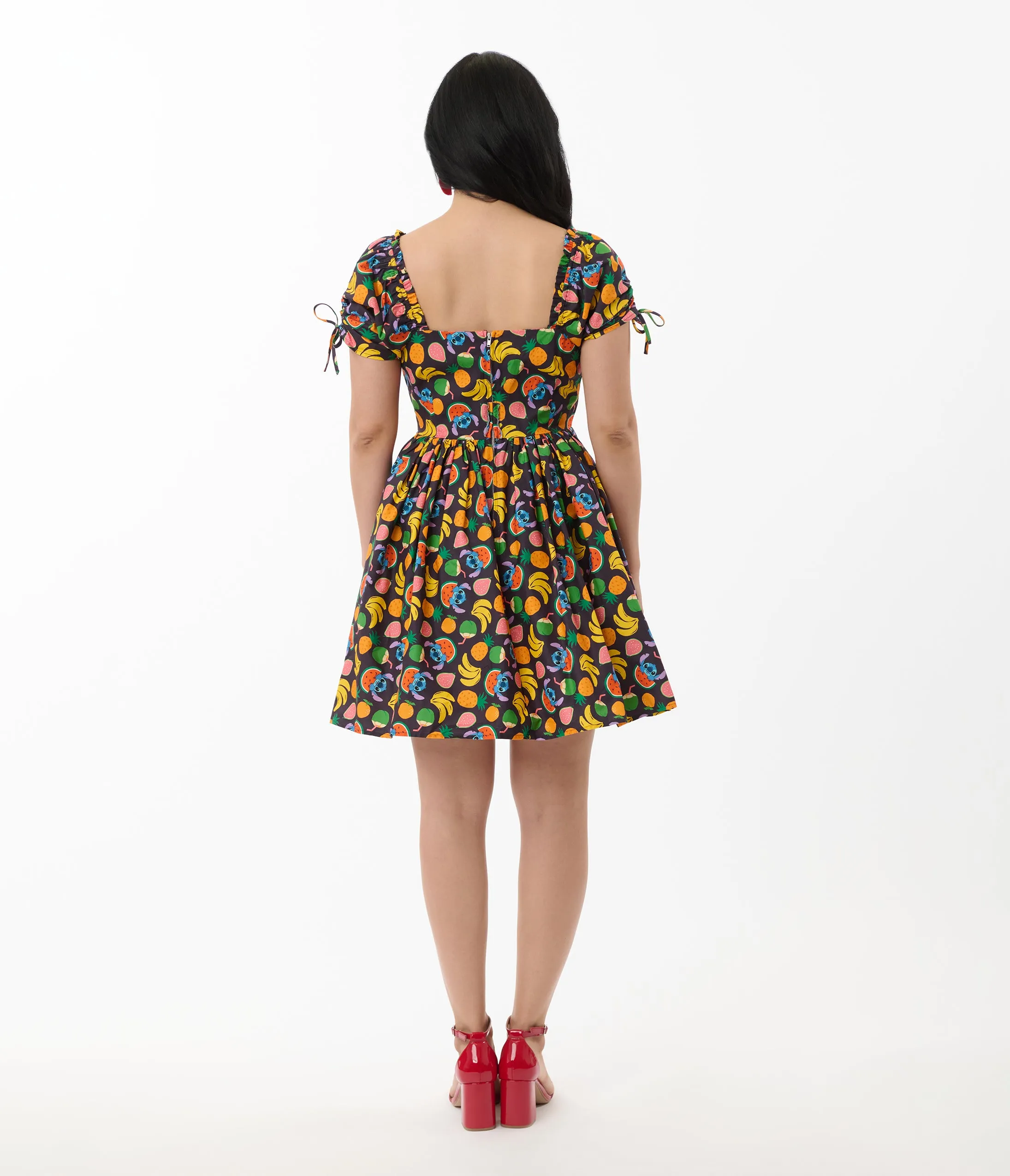 Disney's Lilo & Stitch collection by Unique Vintage Stitch & Fruit Print Swing Dress sold by Unique Vintage product image thumbnail 3