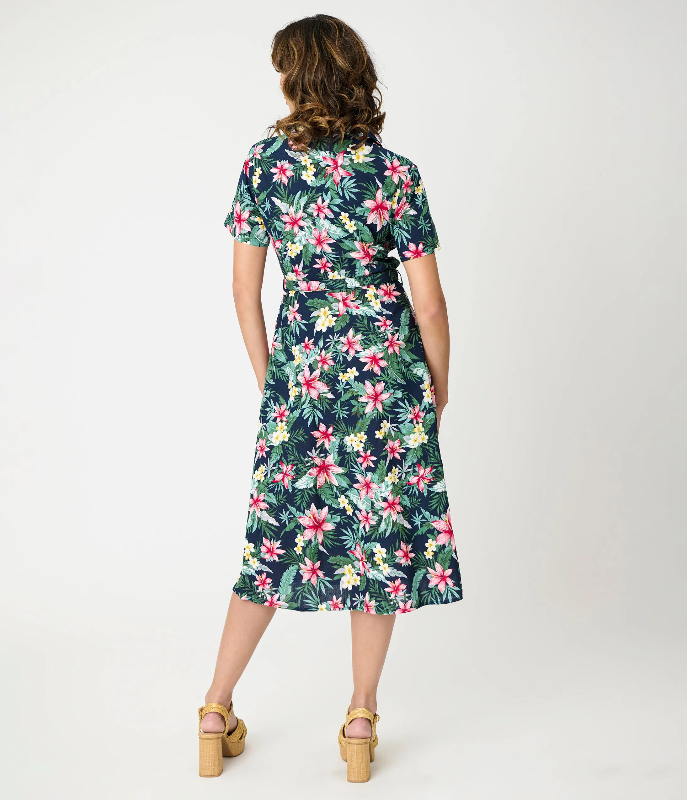 Royal Monk Tropical Print Kate Swing Dress sold by Unique Vintage product image thumbnail 3