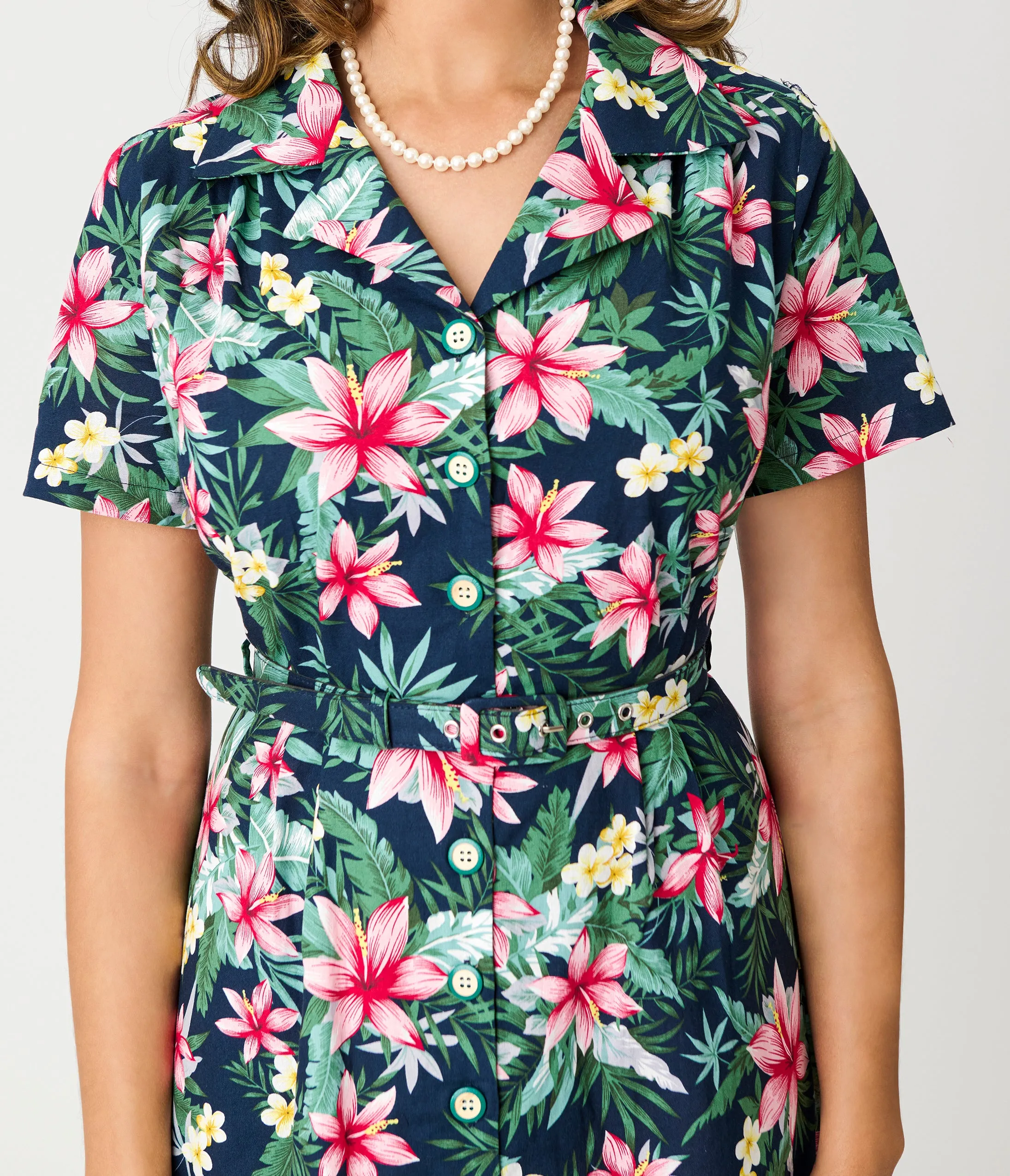 Royal Monk Tropical Print Kate Swing Dress sold by Unique Vintage product image thumbnail 2