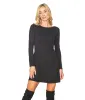 Black Long Sleeve Tunic Dress sold by Unique Vintage
