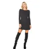 Black Long Sleeve Tunic Dress sold by Unique Vintage