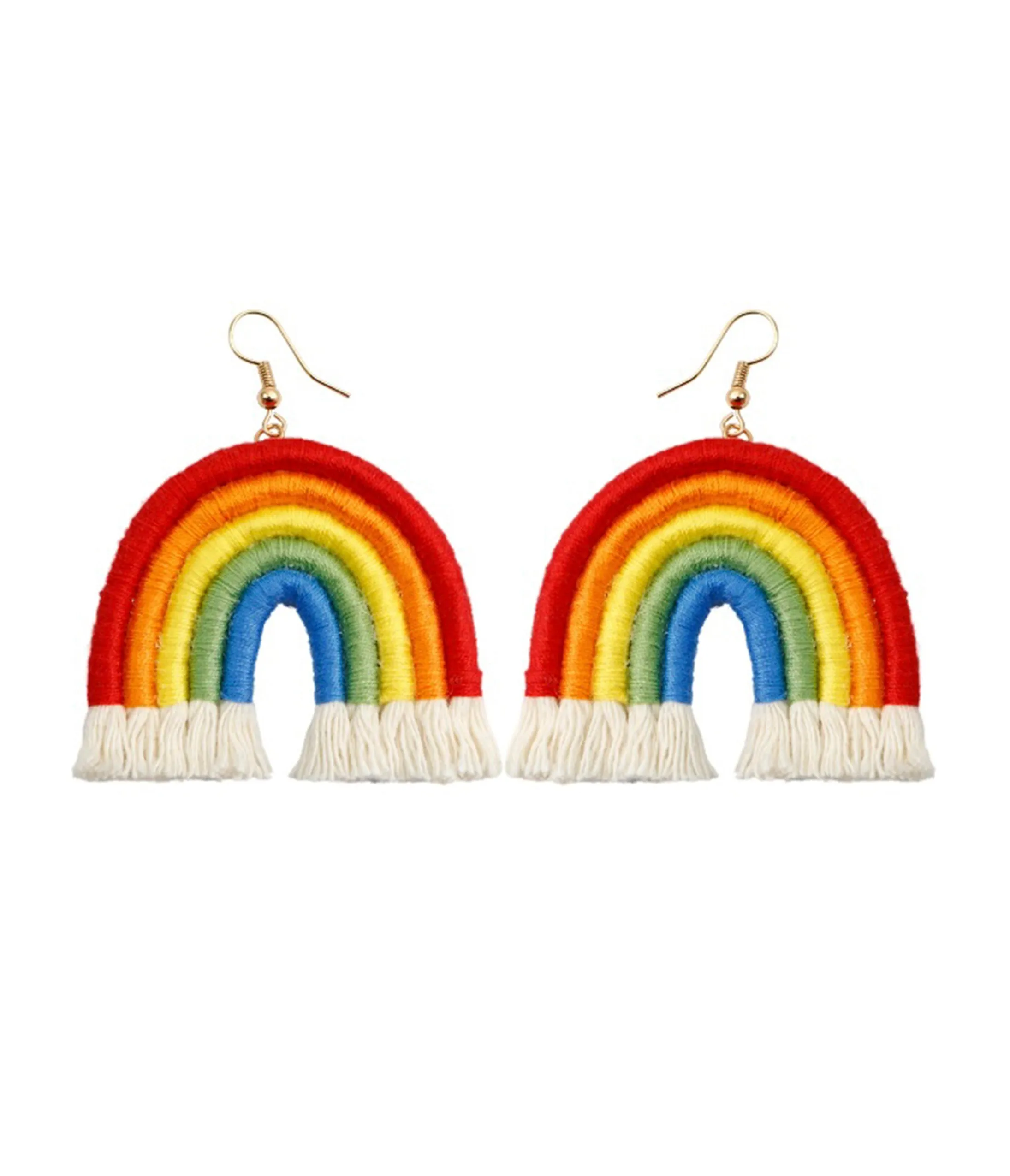 Rainbow Tassle Earrings sold by Unique Vintage