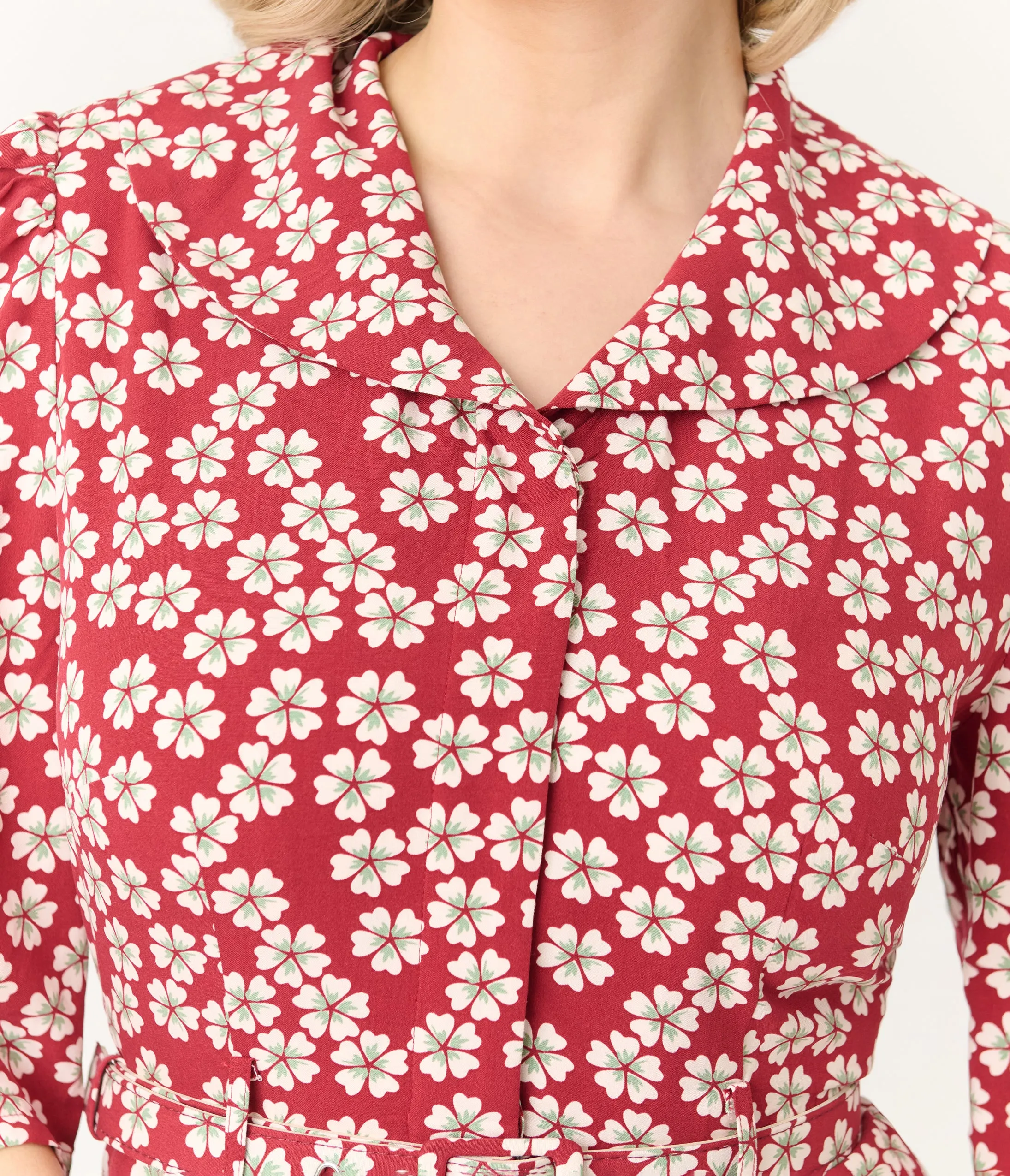 Royal Monk Red Blossom Elodie Midi Dress sold by Unique Vintage product image thumbnail 2