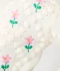 Ivory & Pink Floral Hand-Hooked Embroidered Knit Cardigan sold by Unique Vintage