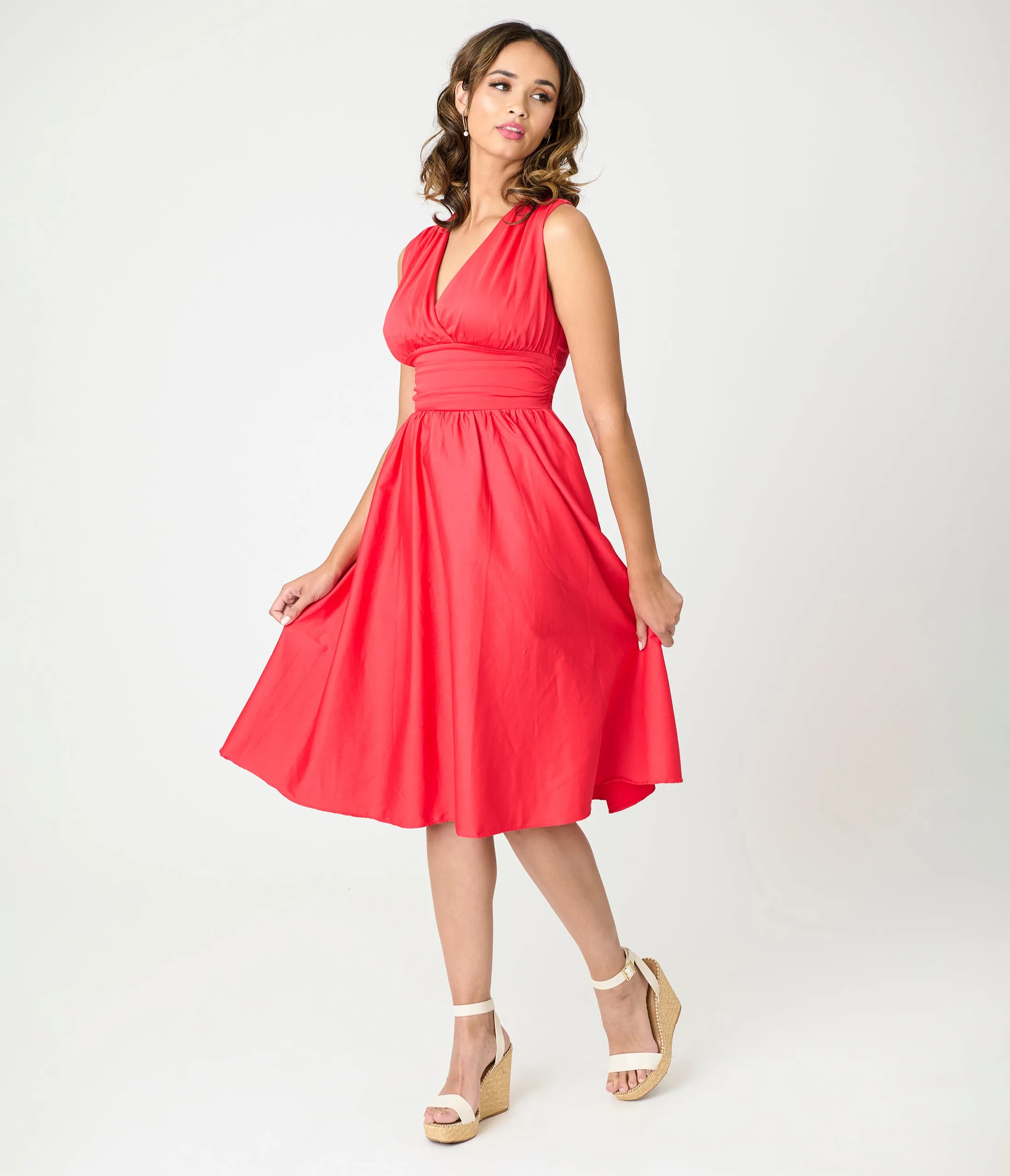 Timeless London Red Candace Swing Dress sold by Unique Vintage product image thumbnail 4