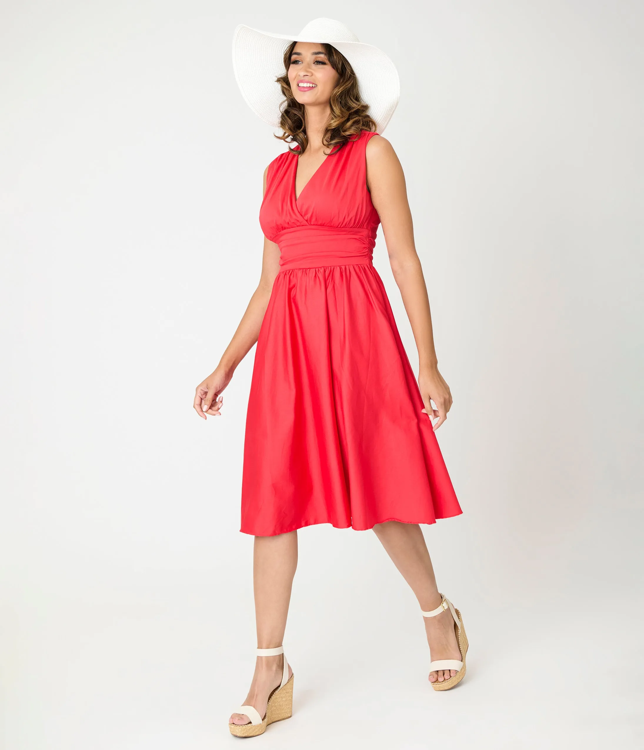 Timeless London Red Candace Swing Dress sold by Unique Vintage product image thumbnail 5