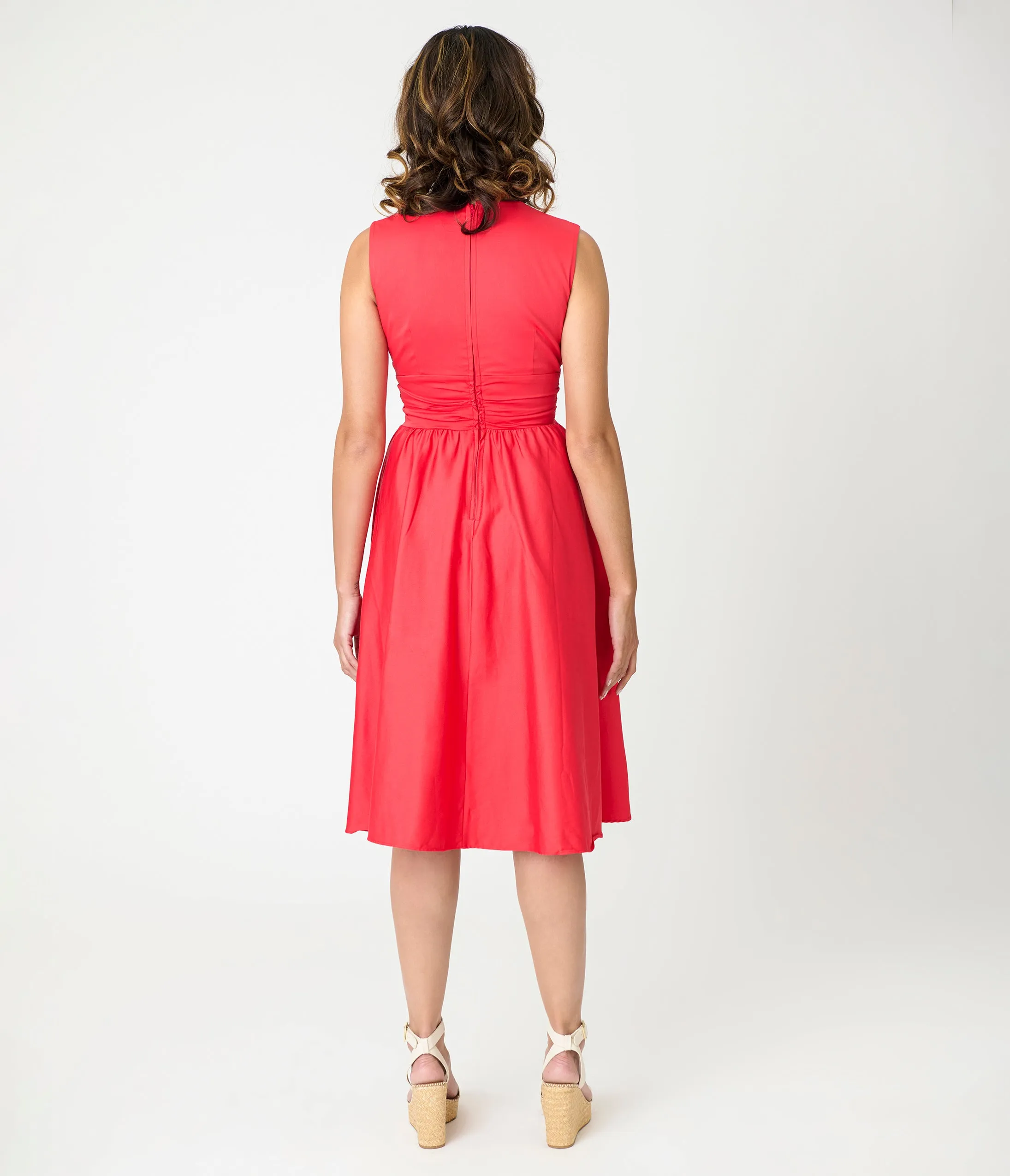 Timeless London Red Candace Swing Dress sold by Unique Vintage product image thumbnail 3