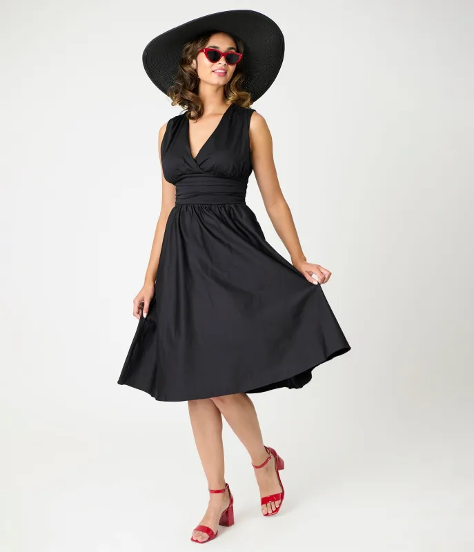 Timeless London Black Candace Swing Dress sold by Unique Vintage
