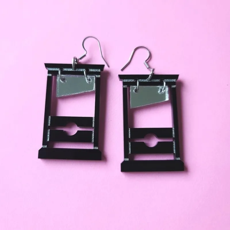 Guillotine Earrings sold by Unique Vintage