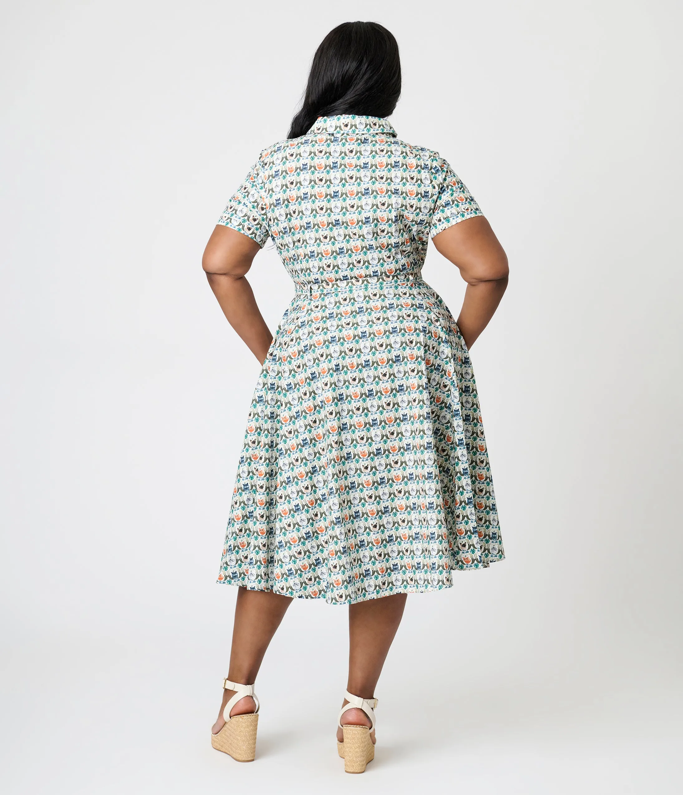Royal Monk Plus Size Purrrfect Bella Swing Dress sold by Unique Vintage product image thumbnail 3