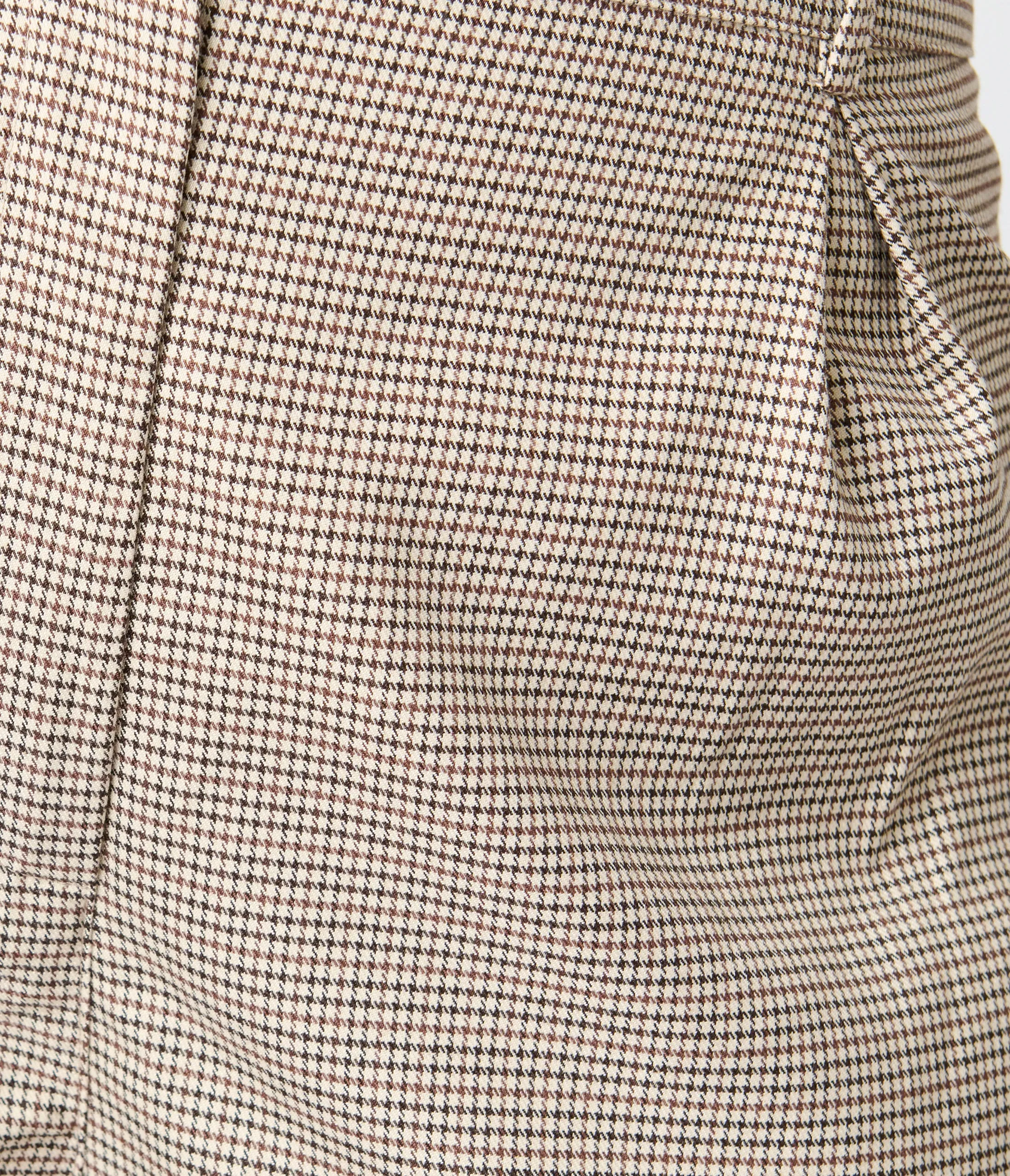 Royal Monk Plus Size Brown Houndstooth Eliza Trousers sold by Unique Vintage product image thumbnail 2