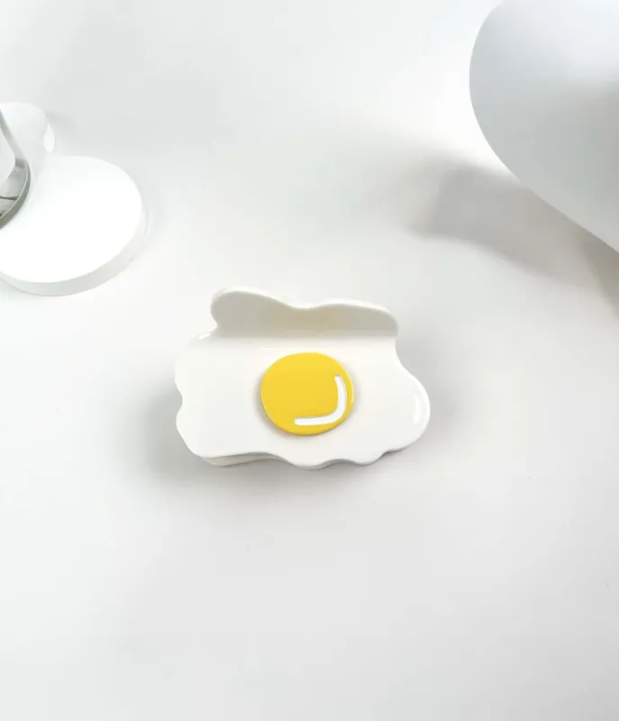 Poached Egg Hair Claw sold by Unique Vintage