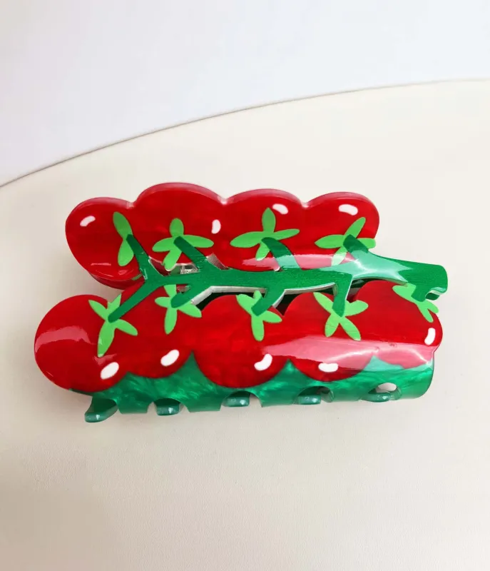 Tomato Hair Claw sold by Unique Vintage