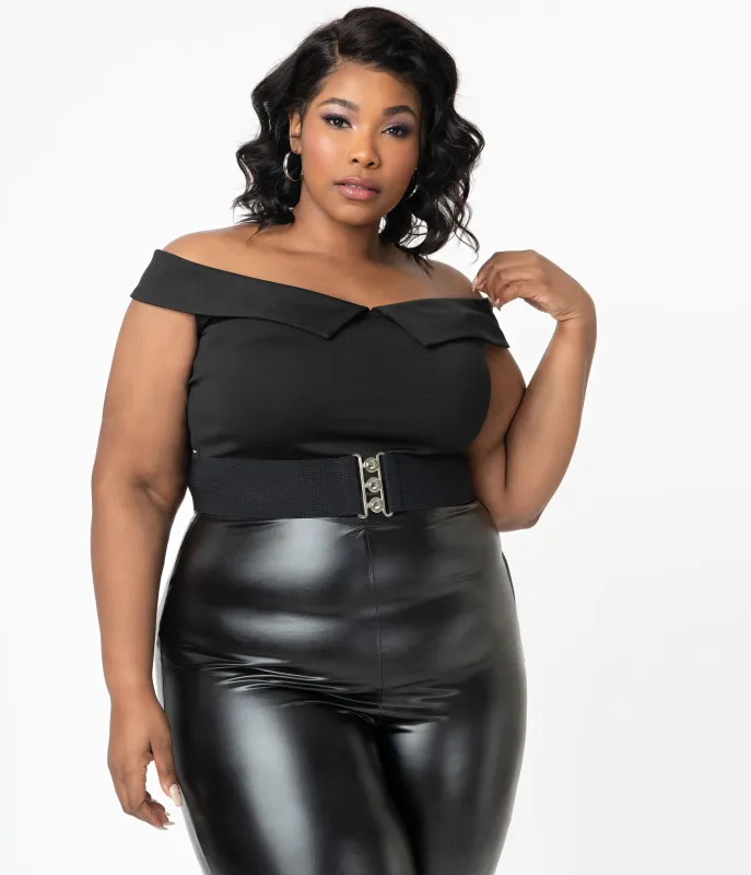 Unique Vintage Plus Size Black Maraschino Top sold by Unique Vintage