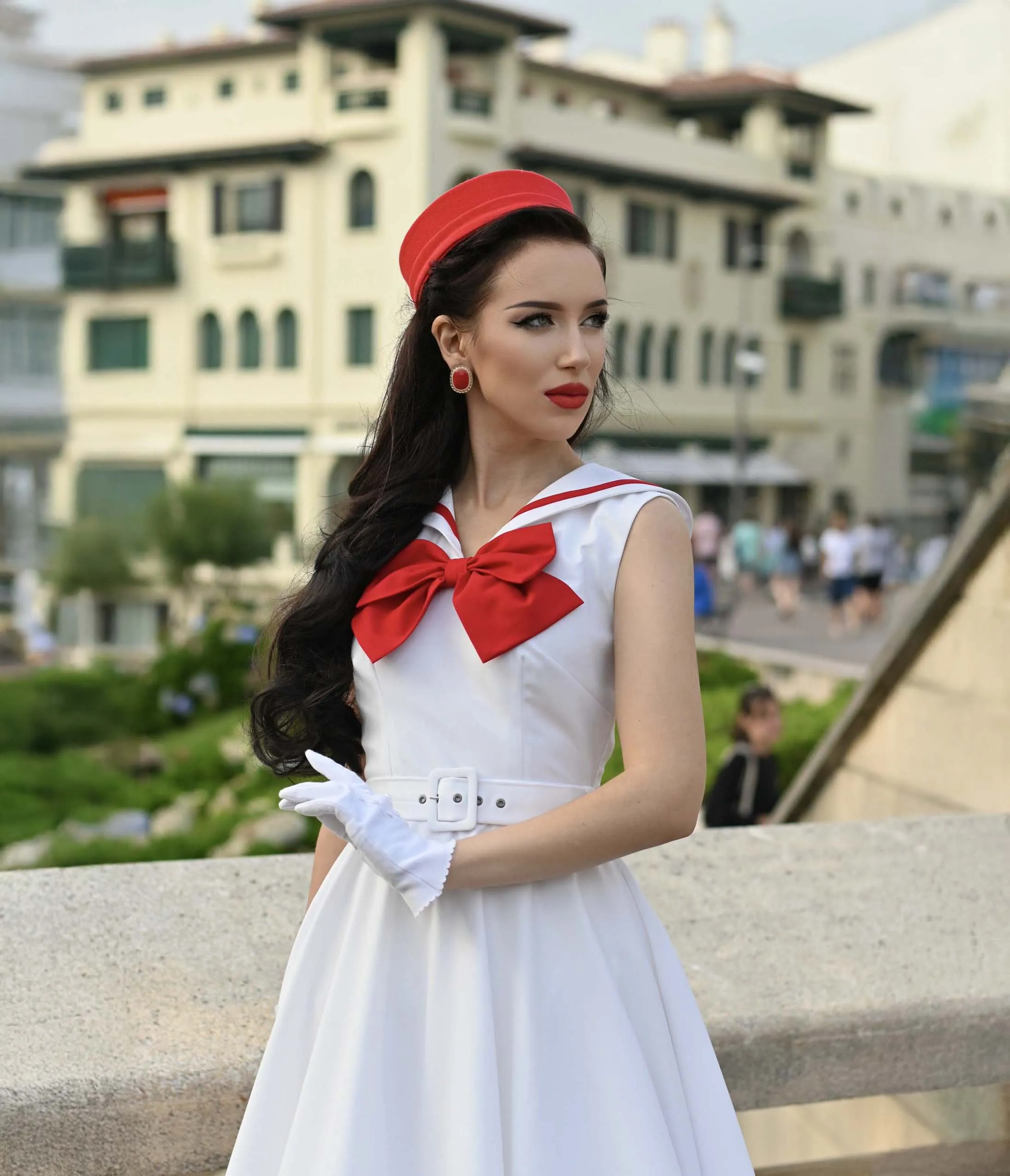 Heart My Closet 1950s Sailor Swing Dress sold by Unique Vintage product image thumbnail 3