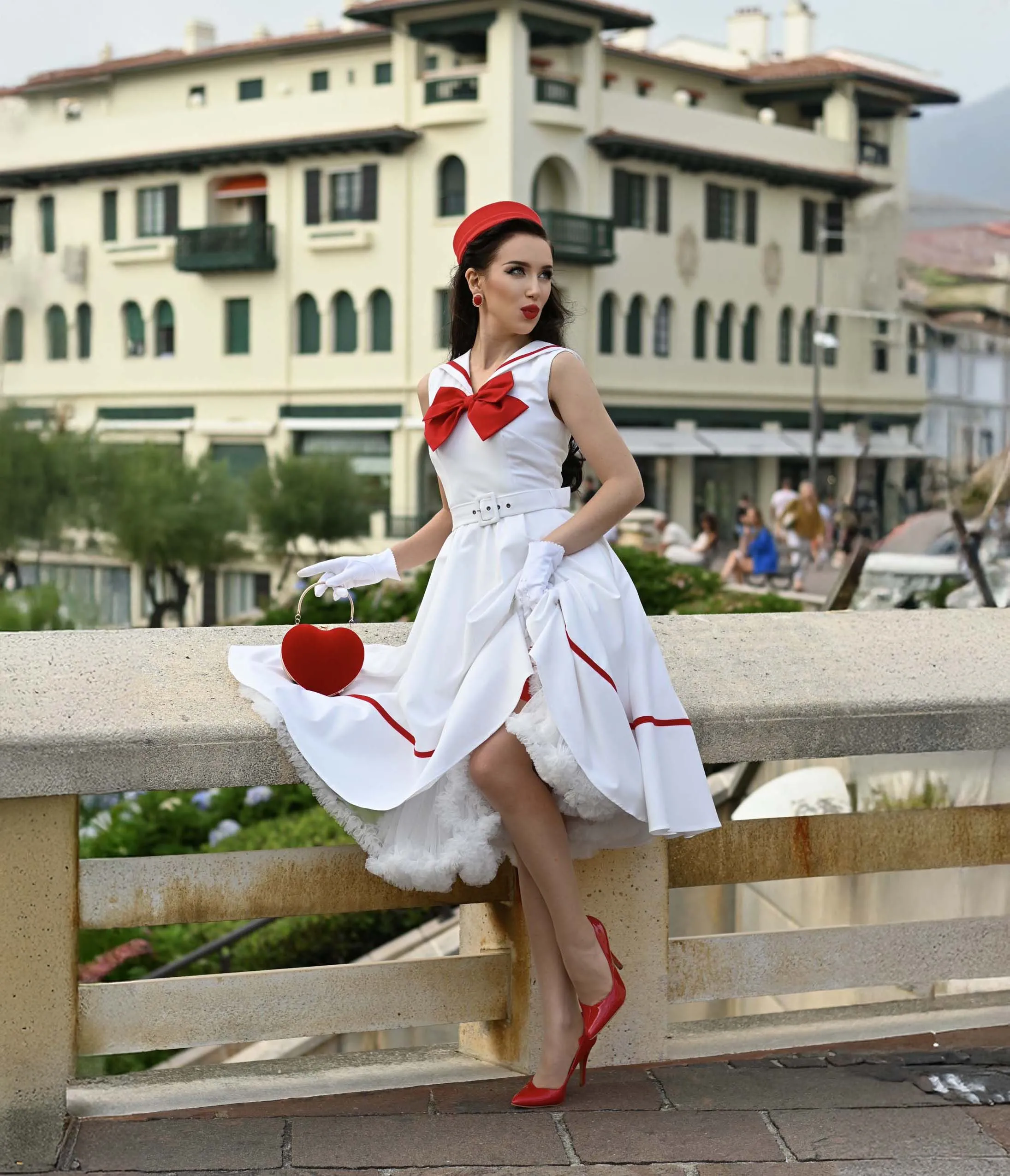 Heart My Closet 1950s Sailor Swing Dress sold by Unique Vintage product image thumbnail 4