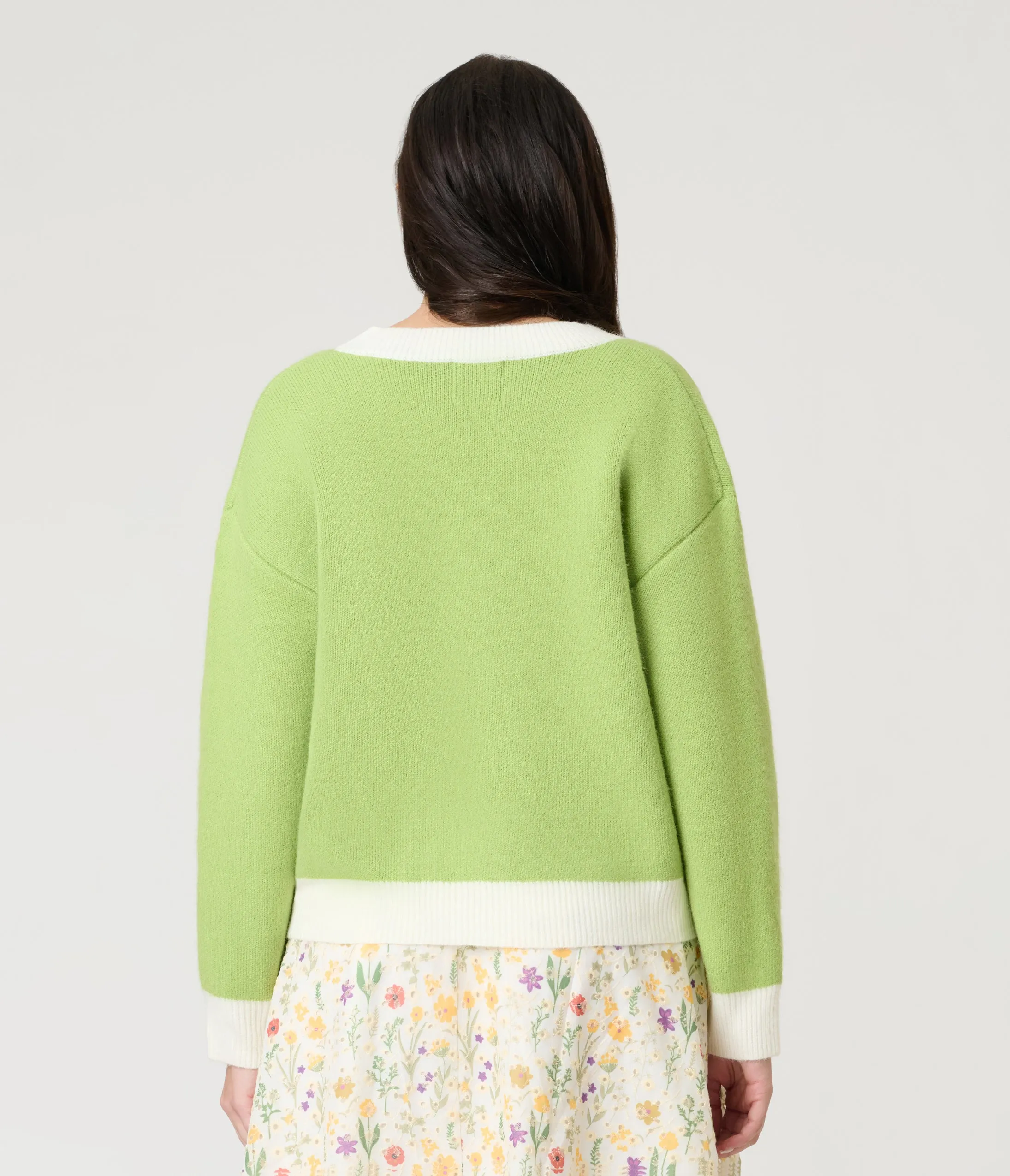 Green Friendly Frog Cardigan sold by Unique Vintage product image thumbnail 2