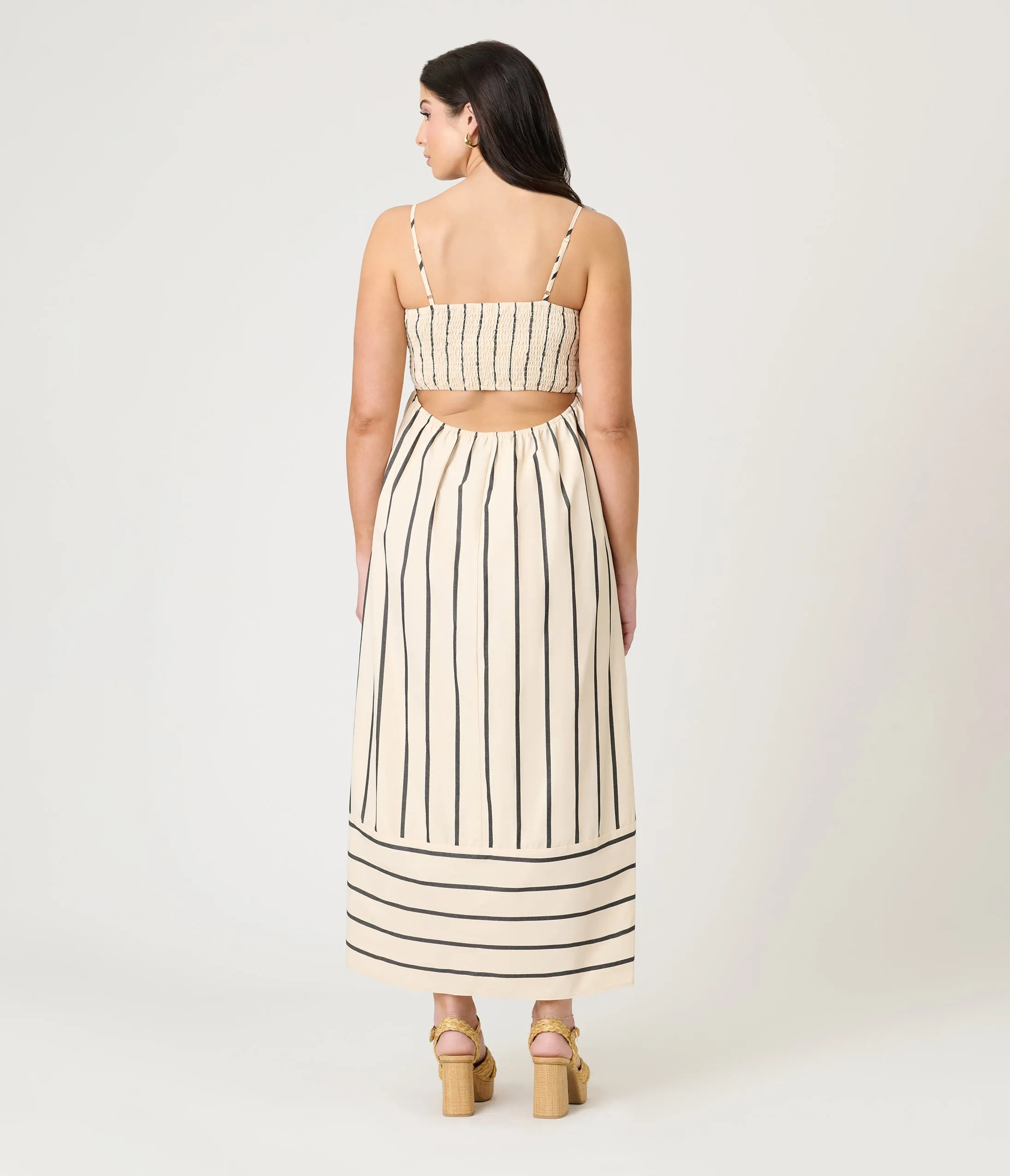 Nautical Stripe Maxi Dress sold by Unique Vintage product image thumbnail 2