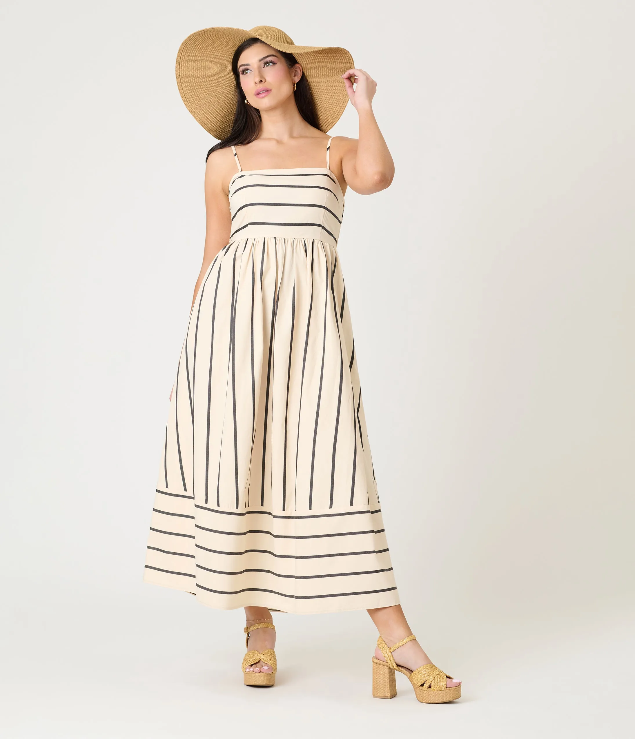 Nautical Stripe Maxi Dress sold by Unique Vintage product image thumbnail 3